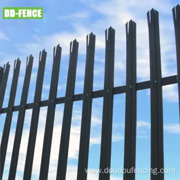 D Type Palisade Fencing Security Palisade Metal Fence